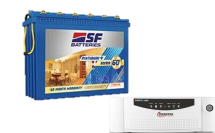 Inverter battery combo Microtek Super Power Digital UPS Model 1100 -12V (950VA) Inverter & TT60S200 Tall Tubular Battery - 12V 200AH